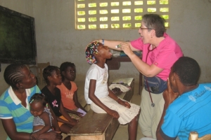 Doctor with Peacework Medical Projects in Ranquitte, Haiti.